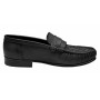 Mocasini barbatesti din piele naturala de culoare neagra GKR15N